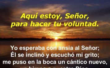 Domingo II, B: ¡AQUÍ ESTOY SEÑOR PARA HACER TU VOLUNTAD!