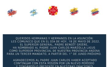 Nombramiento de Superior Provincial, Provincia Andina