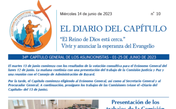 EL DIARIO DEL CAPÍTULO – N°10 – “El Reino de Dios está cerca.”Vivir y anunciar la esperanza del Evangelio